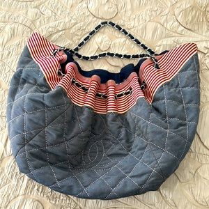 CHANEL COCO CABAS DENIM BAG